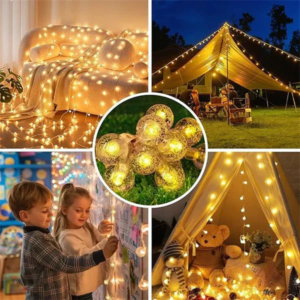 TwinkleGlow - Luminaire de lumière solaire envoûtante pour l'extérieur