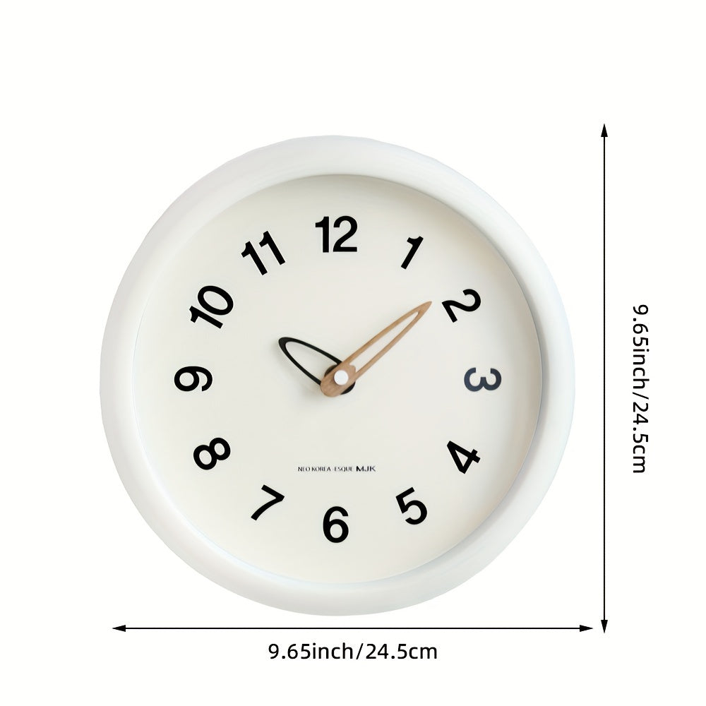 SilenceTime Horloge – Élégante Horloge Murale de 10 Pouces pour la Maison