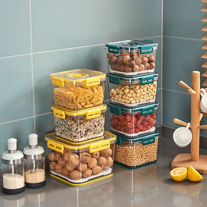 Ensemble de 3 pièces d'organisateurs de stockage alimentaire empilables