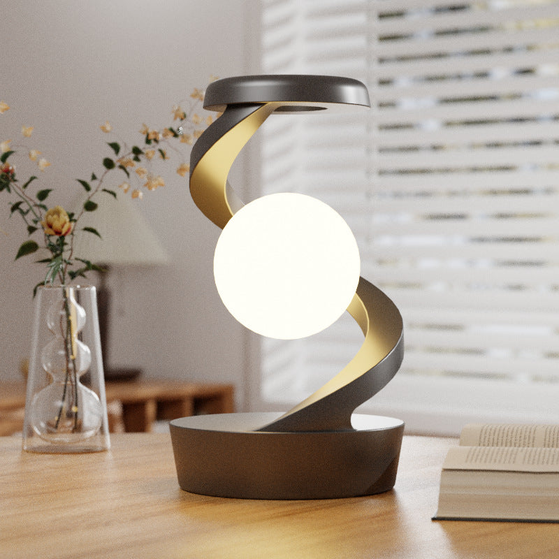 Floroux - Lampe de lune rotative avec chargement sans fil