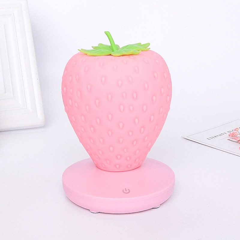 Lampe de table fraise veilleuse