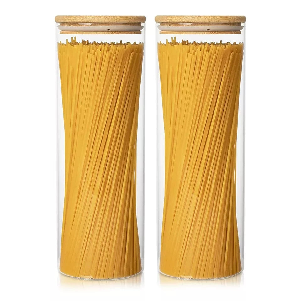 Bocal de rangement en verre