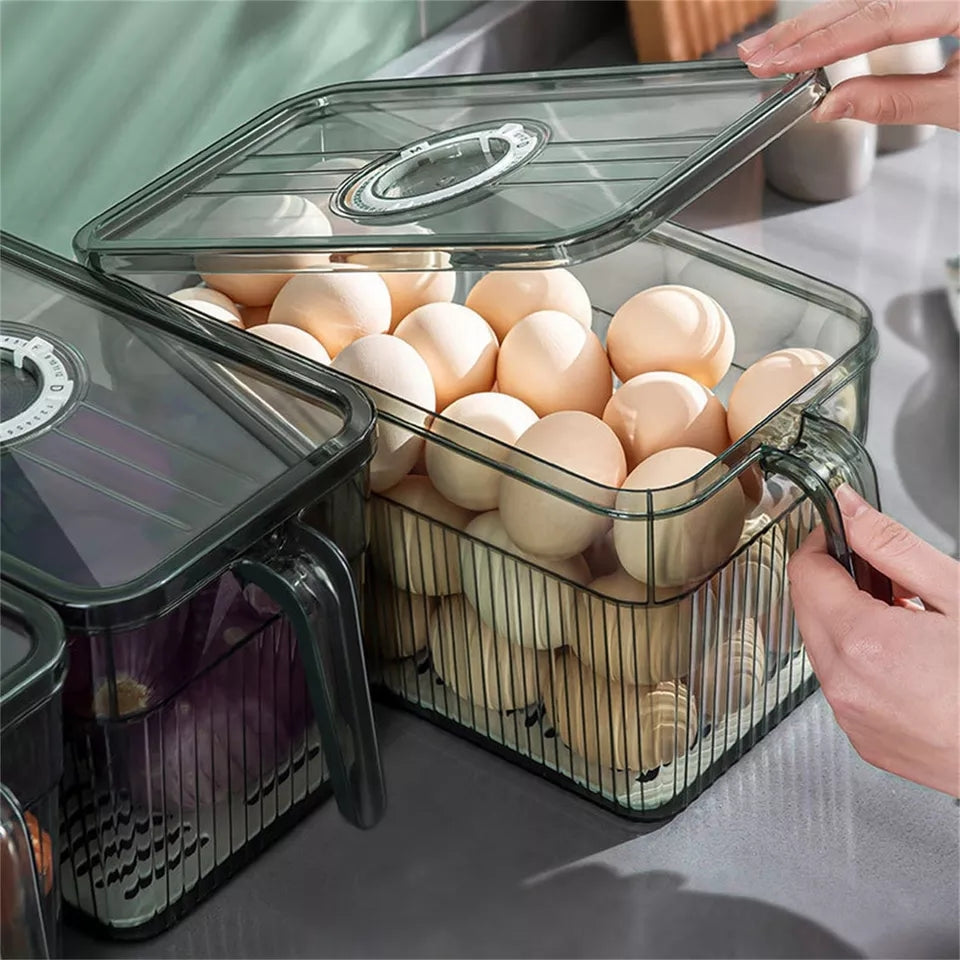 3Ltrs Contenants de rangement transparents pour réfrigérateur