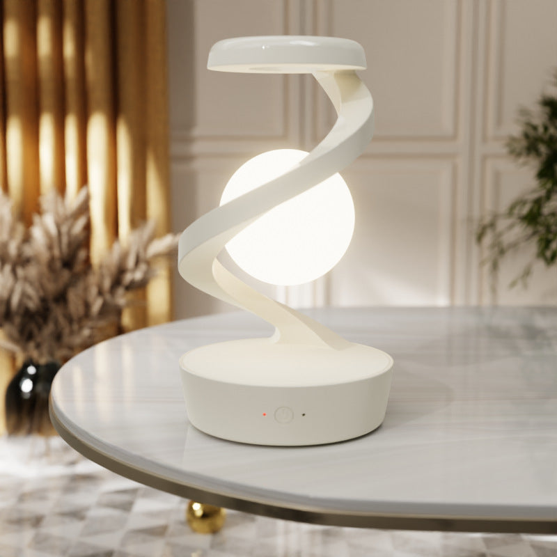 Floroux - Lampe de lune rotative avec chargement sans fil