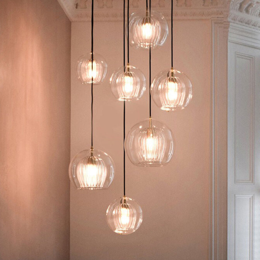 AmberGlow Pendentif - Lustre de luxe pour une ambiance chaleureuse