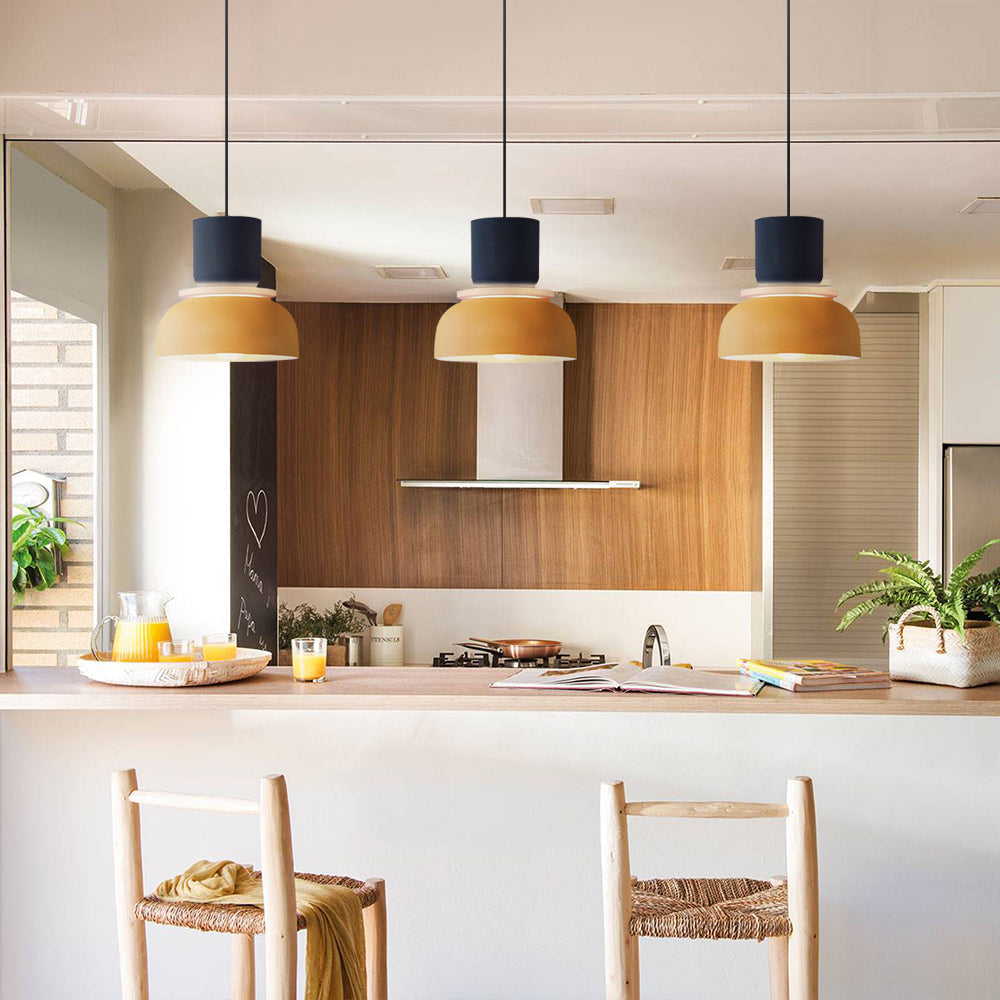 Floroux Luminaire Pendentif Scandinave à Blocs de Couleurs