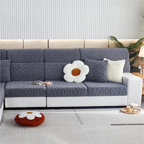 Housse de canapé sectionnel géométrique extensible Housse d'oreiller