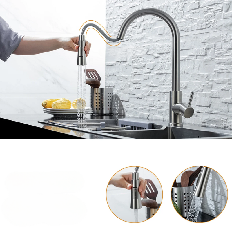 TouchNickel Robinet - Mitigeur à capteur moderne pour cuisine