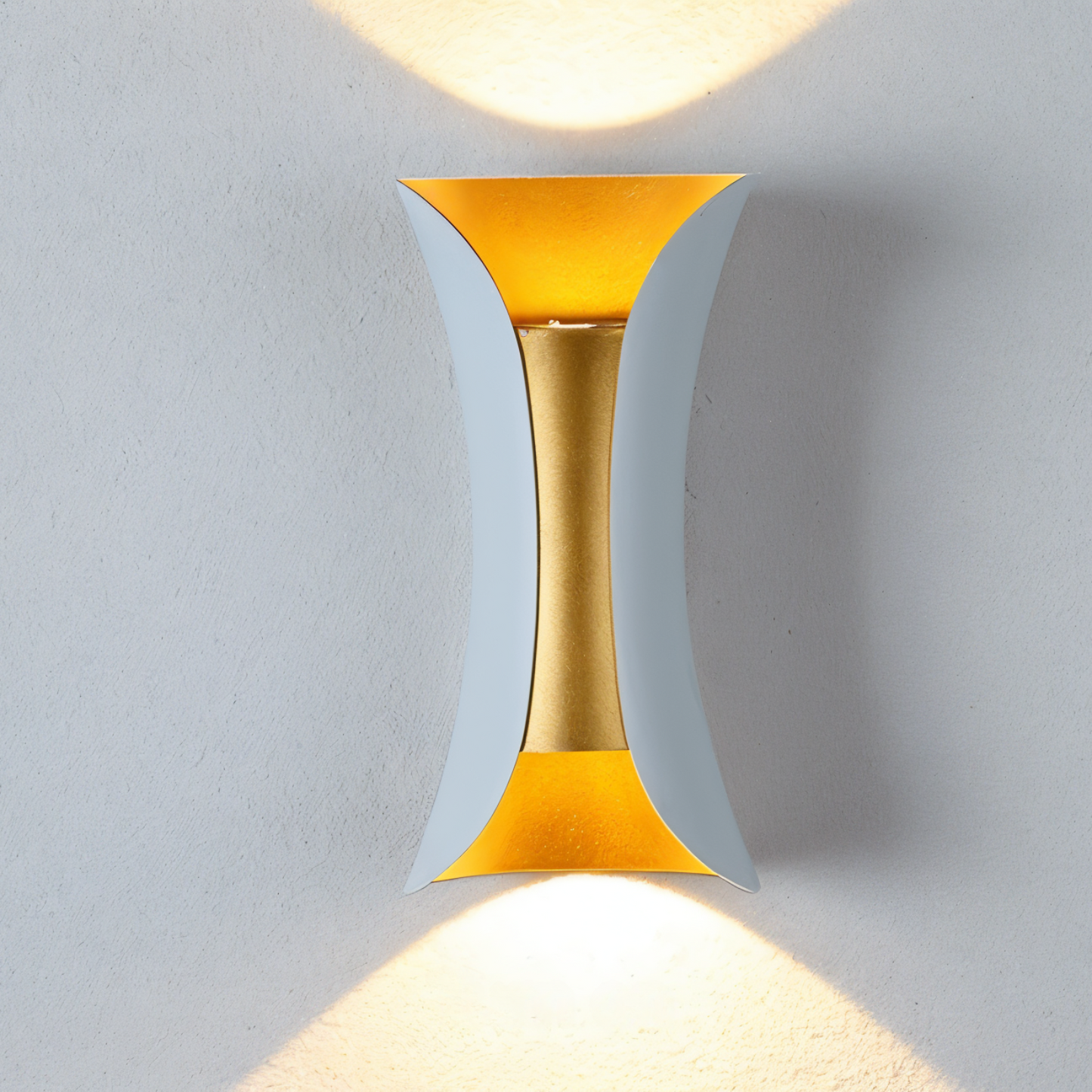 Floroux - Applique LED élégante avec double diffusion lumineuse pour espaces extérieurs