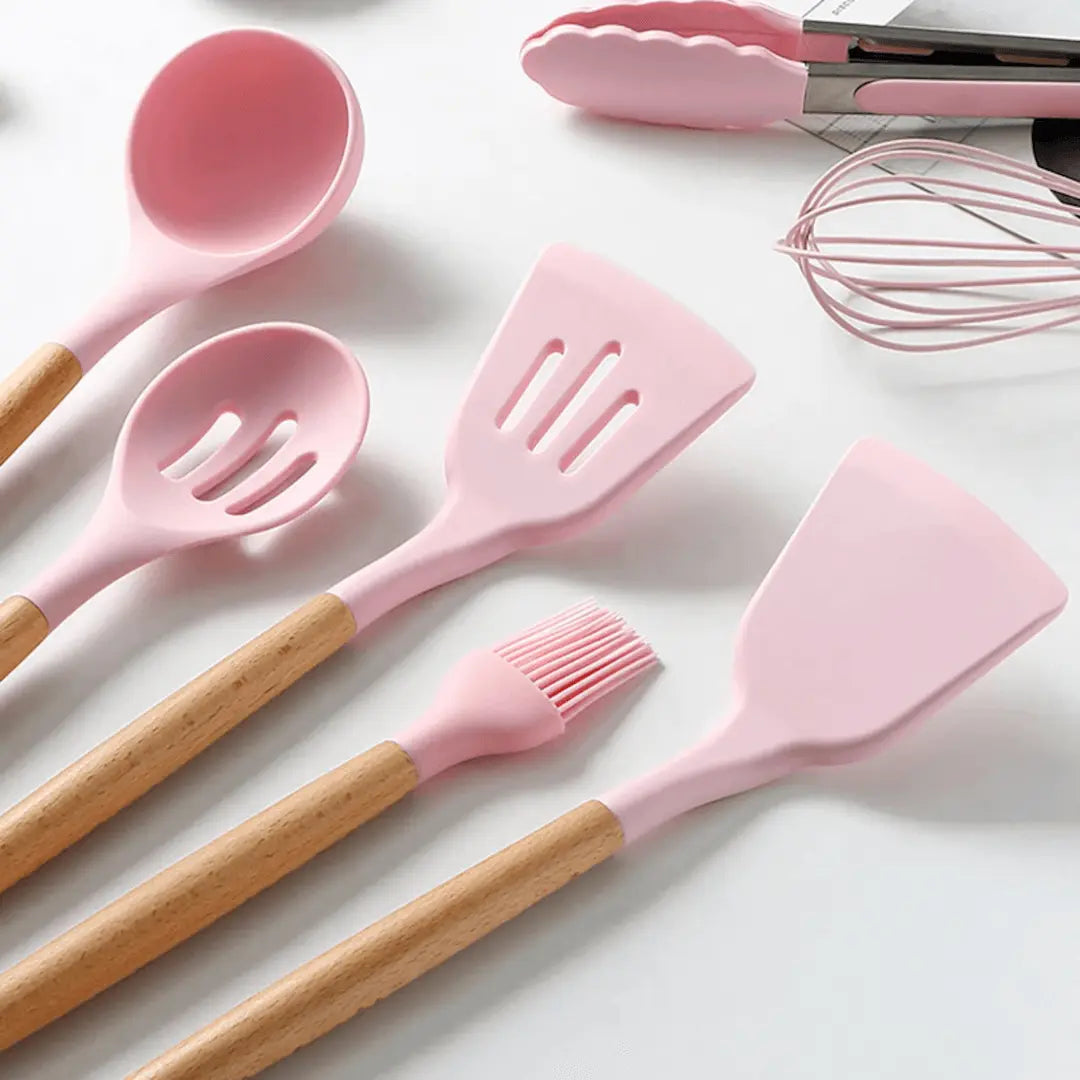 FlexiChef – Ensemble d'ustensiles de cuisine en silicone durable