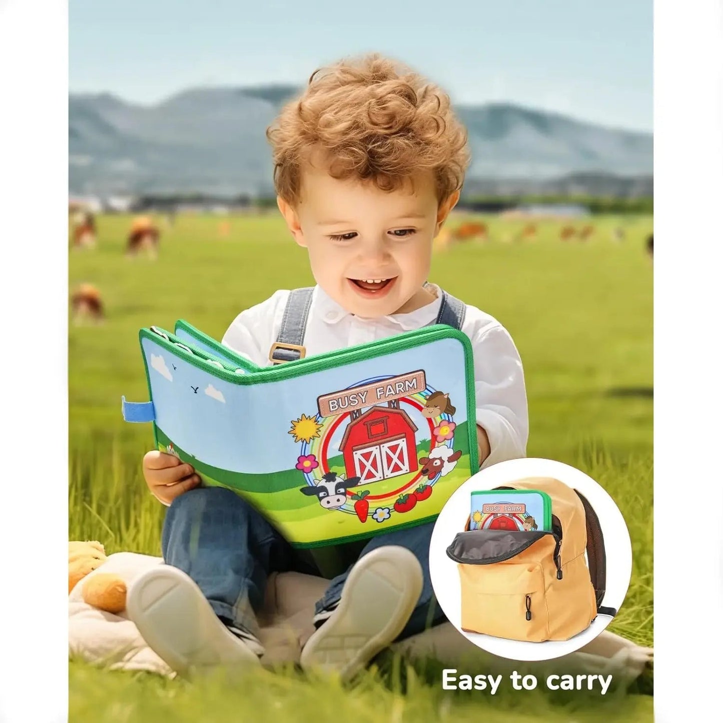 Livre créatif sur les animaux de la ferme - Pour les tout-petits et les enfants en bas âge