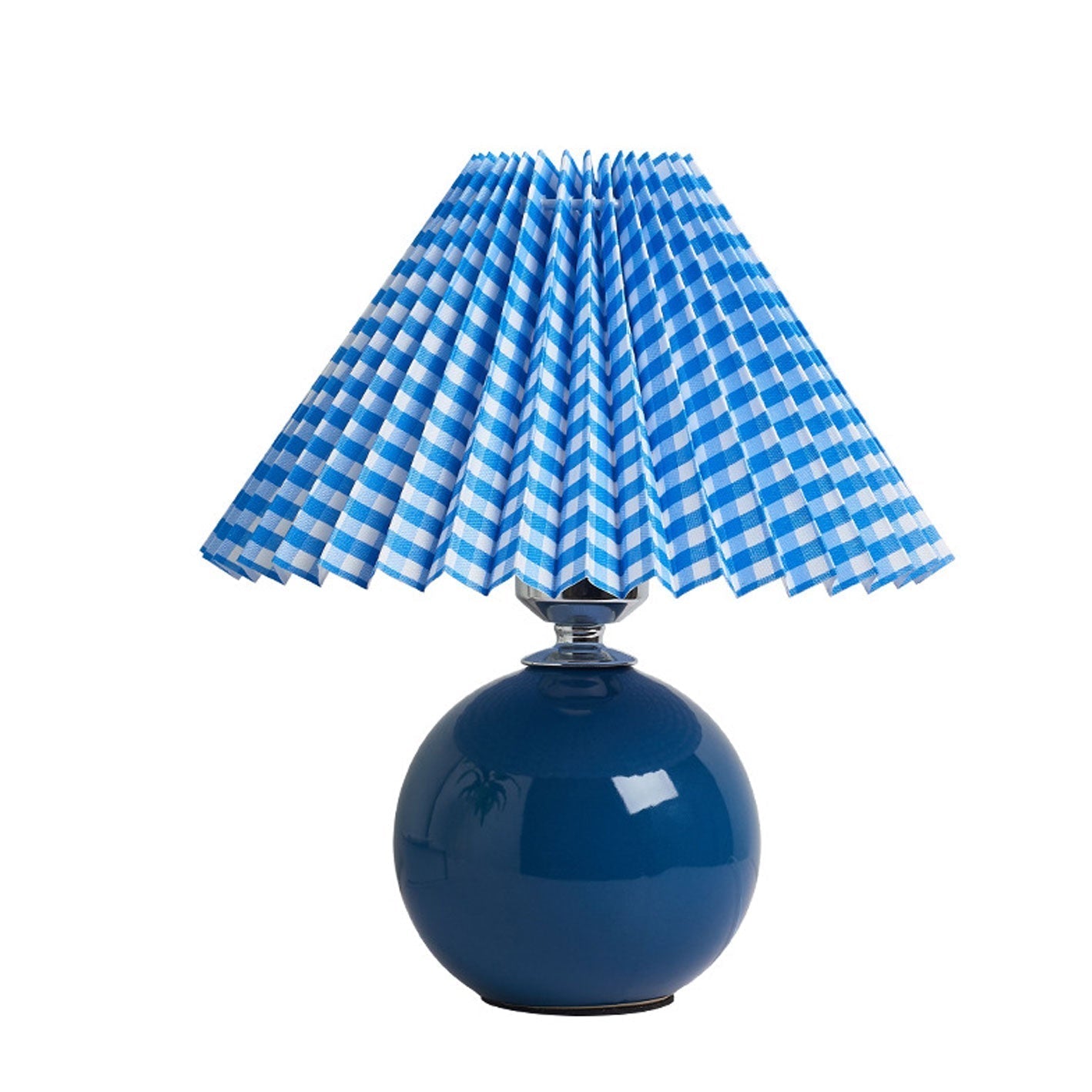 Floroux Pleated Design Table Lamp | Ceramic Base | Ambient Light | Minimalist Design | Interior Decorator