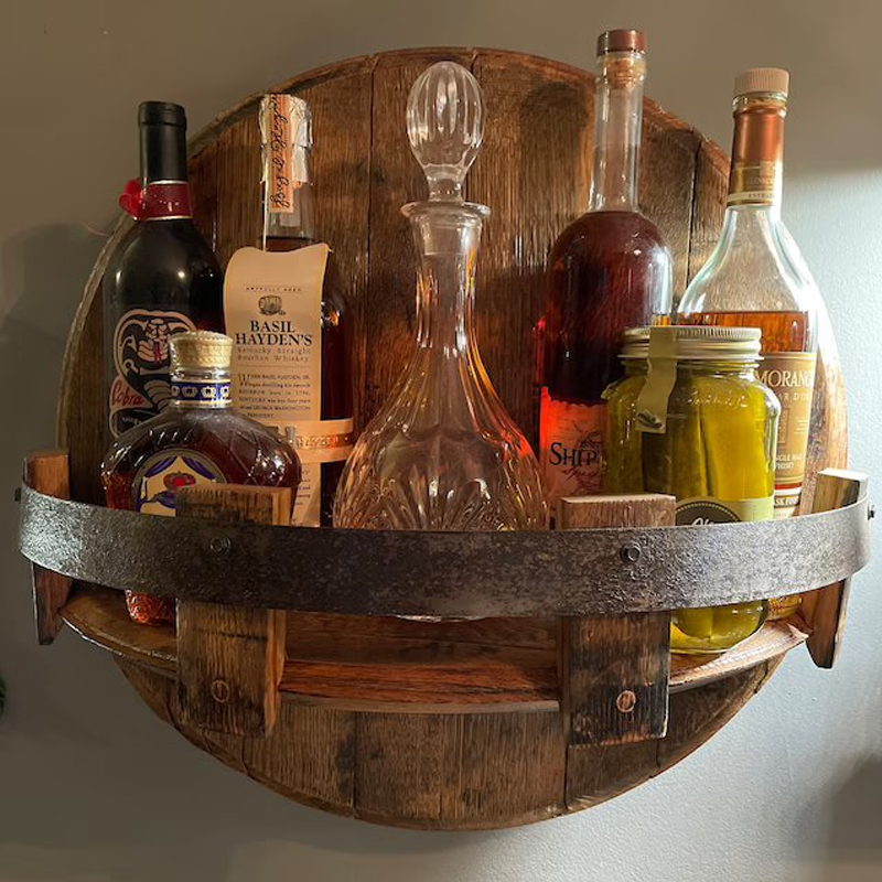 Étagère en fût de whisky Bourbon