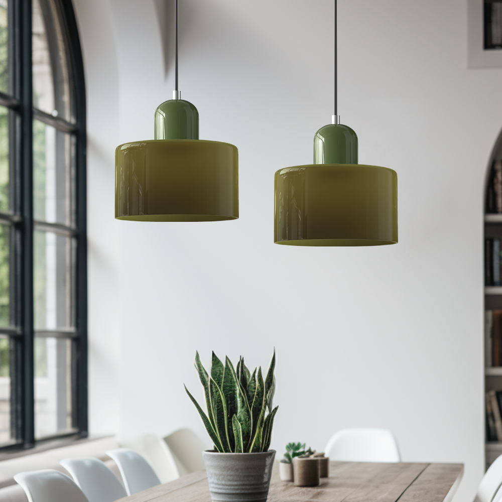 Floroux Glass Suspension | Creative Bauhaus Design | Colorful Accents | Atmospheric Lighting for Dining Room & Living Room