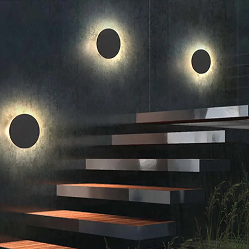 OrrLuxe - Lampe Murale LED Moderne en Métal Noir