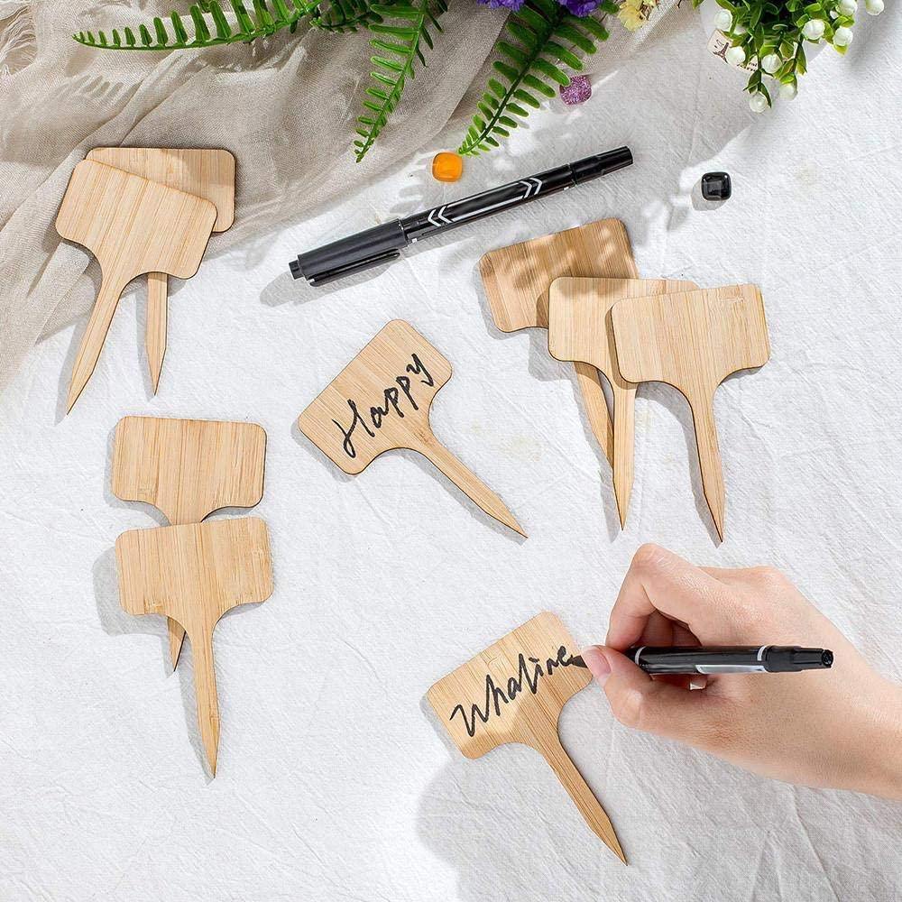 Floroux Wooden Plant Labels | Environmentally Friendly | Perfect for Garden & Balcony | Marker Labels for Plants