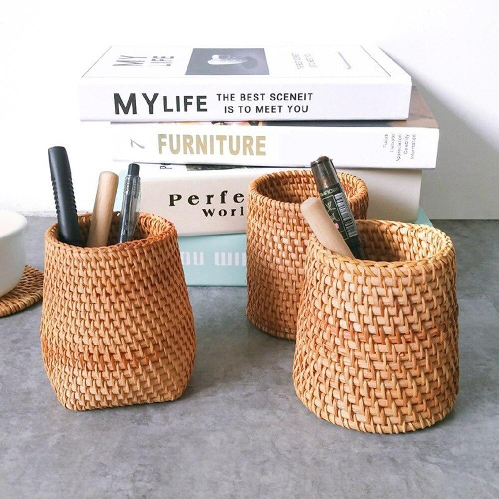 Handwoven storage basket Floroux | Rattan basket for the home | Decorative and functional storage