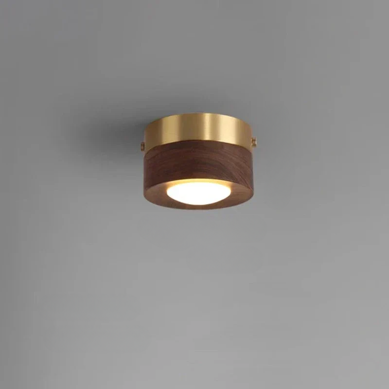 LumiNoyer - Lampe de plafond en noyer LED