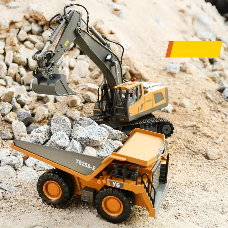 Floroux - Excavatrice télécommandée premium RC - Vivez l'aventure ultime