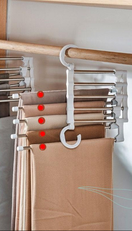 Cintre à pantalons multifonctionnel