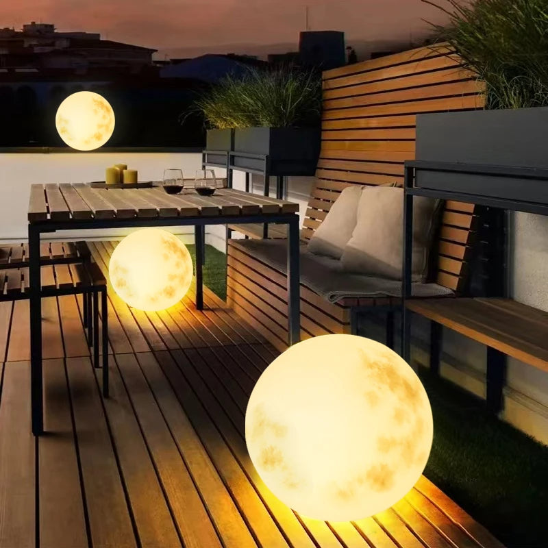 Floroux | Lampe de jardin en forme de lune