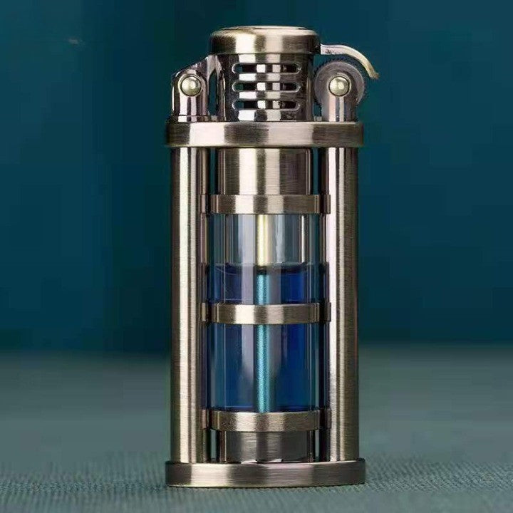 Transparent Briquet Floroux | Wind resistant | Gas flame | Elegant design