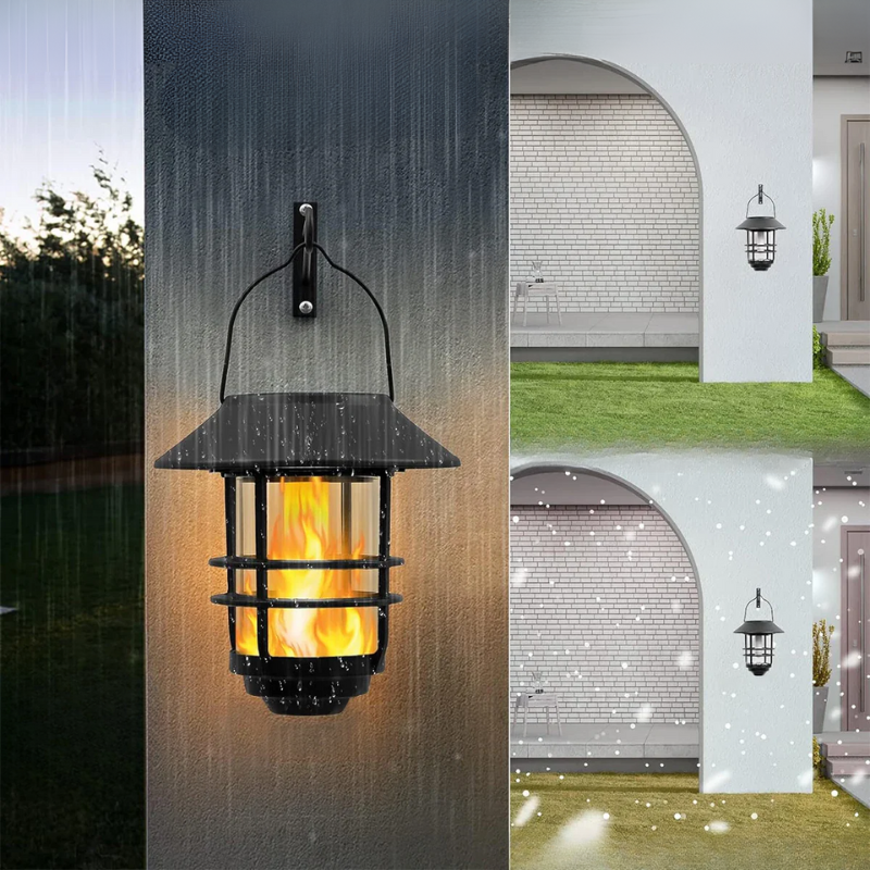 Flamma Glow - Envoûtante lampe murale solaire Set