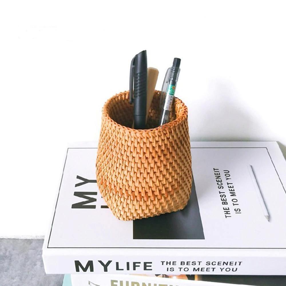 Handwoven storage basket Floroux | Rattan basket for the home | Decorative and functional storage