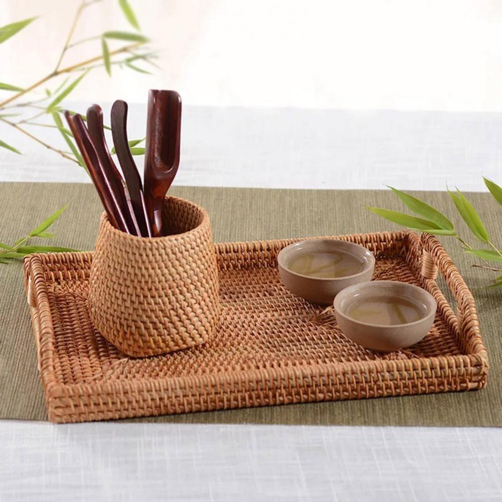 Handwoven storage basket Floroux | Rattan basket for the home | Decorative and functional storage