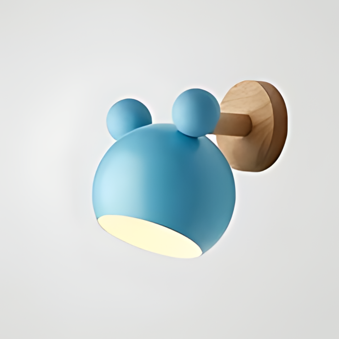Floroux - Charmante lampe murale Mickey Mouse pour chambres d'enfants et espaces de jeux