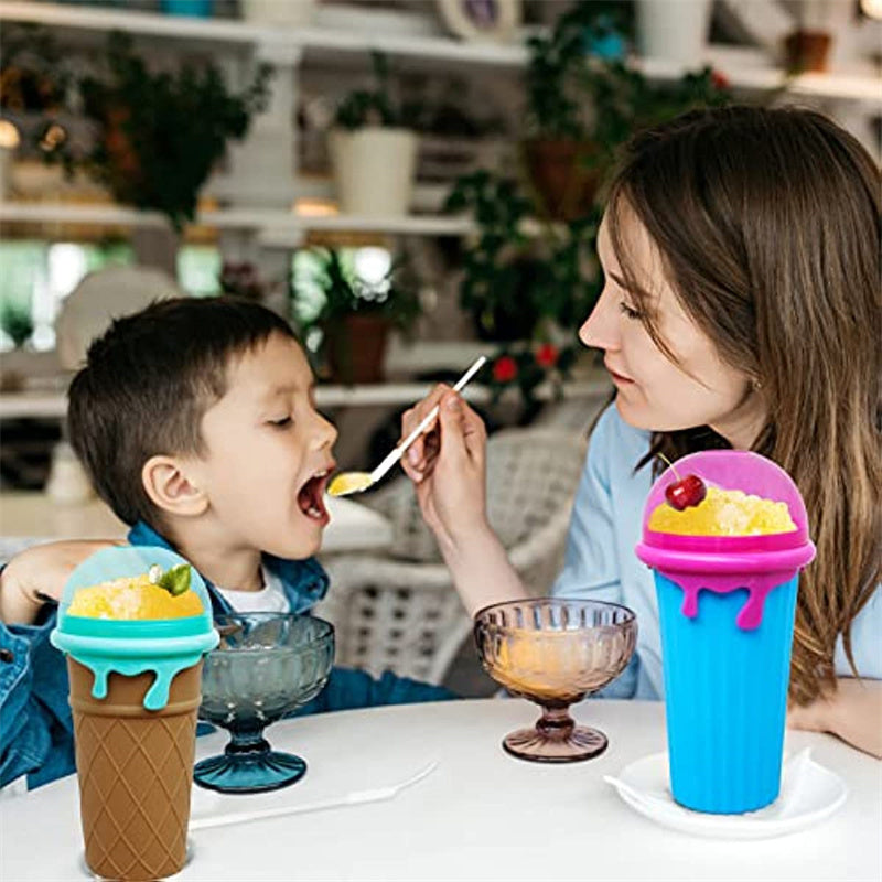 Tasse slushy grande de 500ml pour smoothies et glaces rapidement congelés