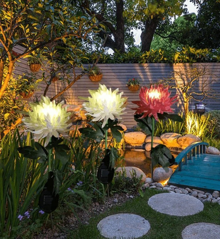 Éclairage LED de jardin Floroux avec énergie solaire