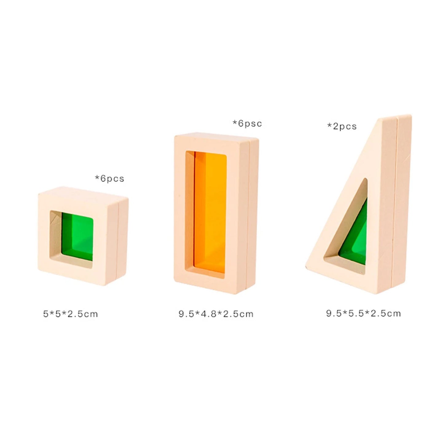 CreativeBlocks – Blocs de jeu en bois colorés pour enfants
