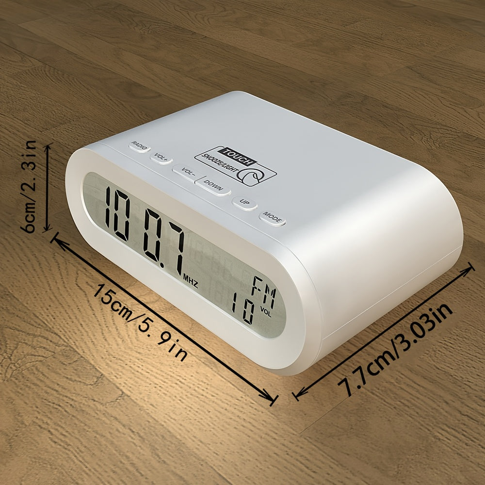 TimeGlow Réveil – Radio Numérique LED avec Snooze