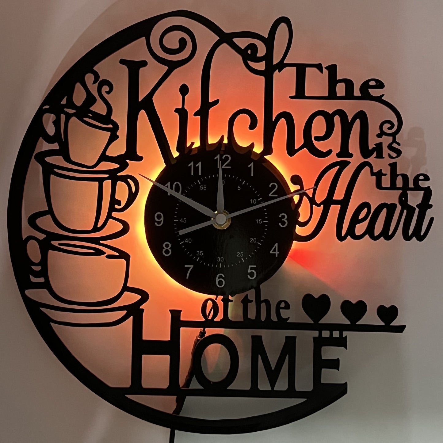 Horloge murale Floroux - Horloge silencieuse pour salon, chambre et cuisine