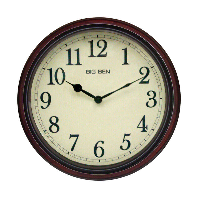 TimelessWood – Horloge murale classique en brun