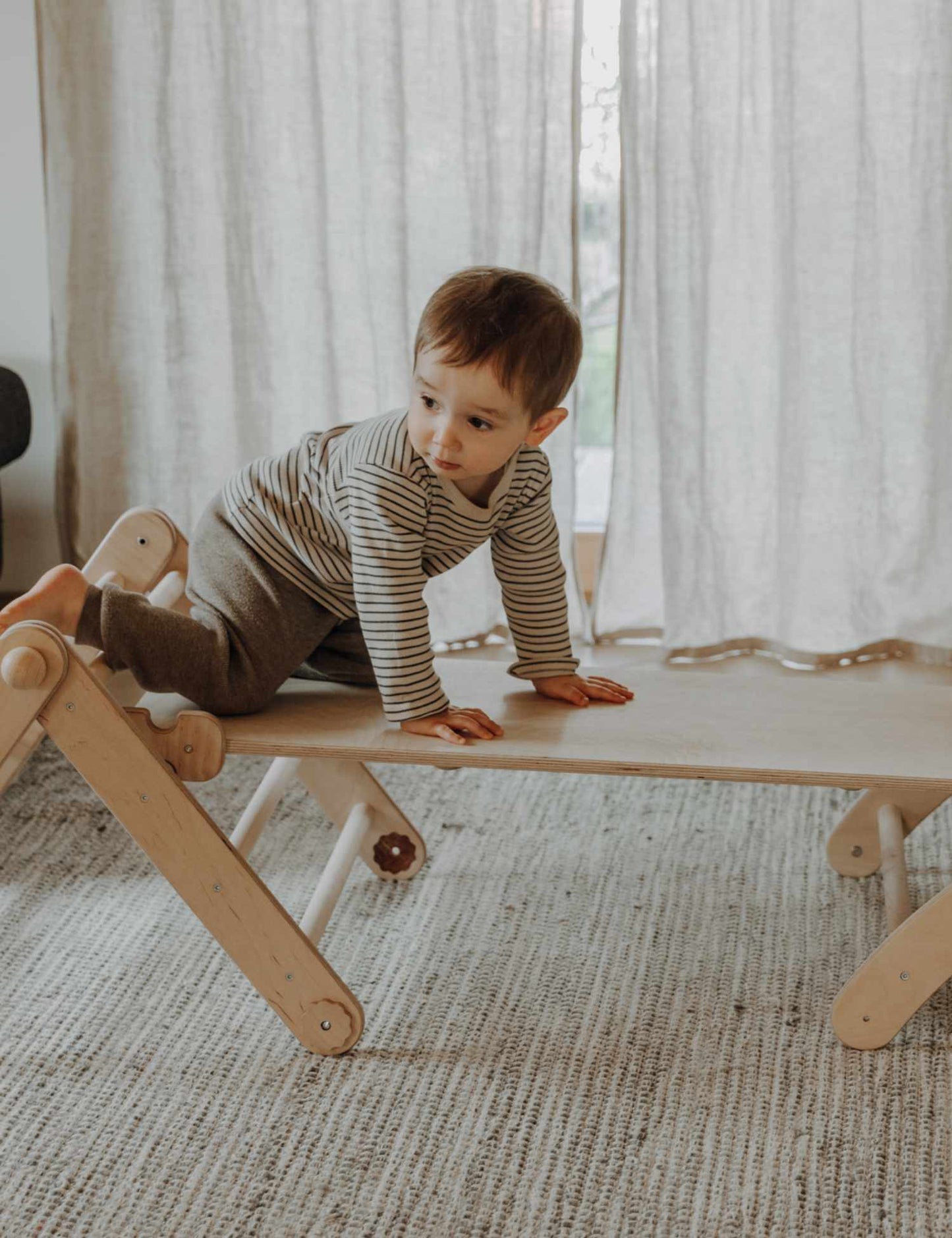 ClimbX Slide – 100 cm Mur d'escalade pour Enfants