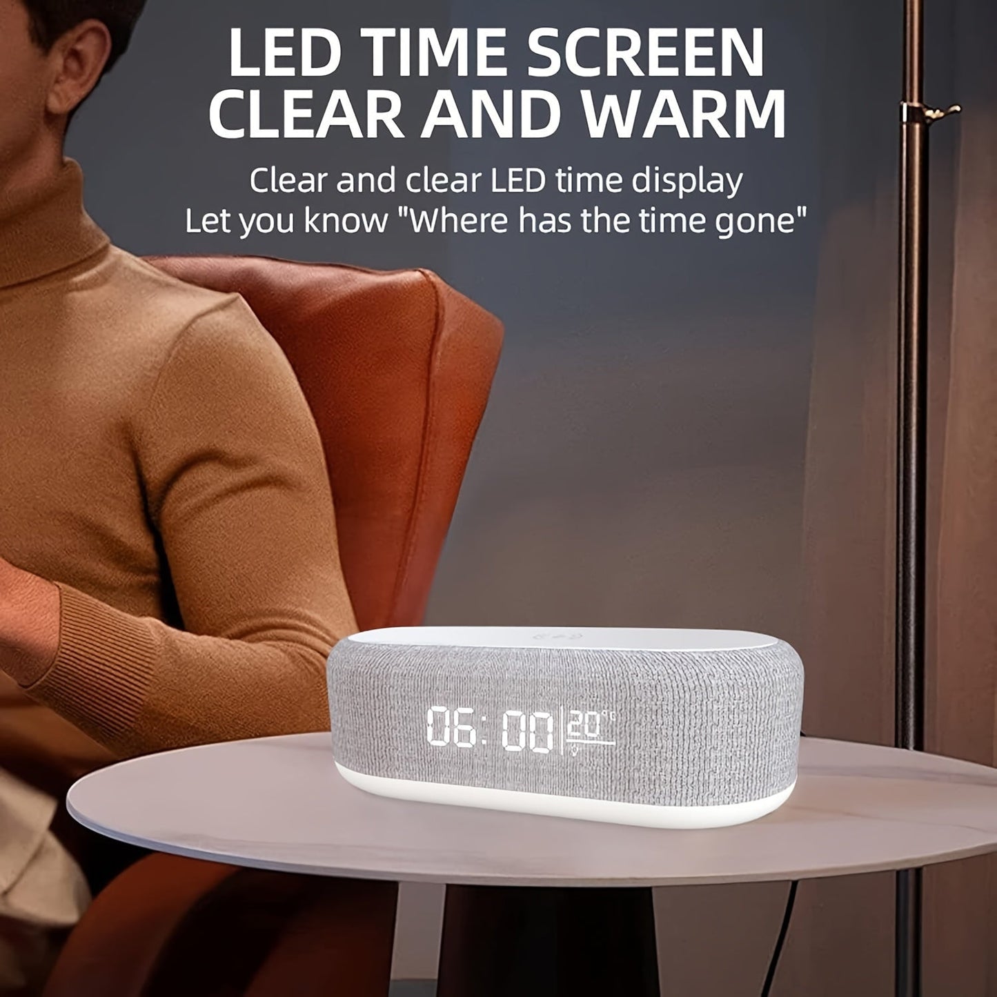 DigiClock – Réveil Intelligent avec Chargeur & Lumière