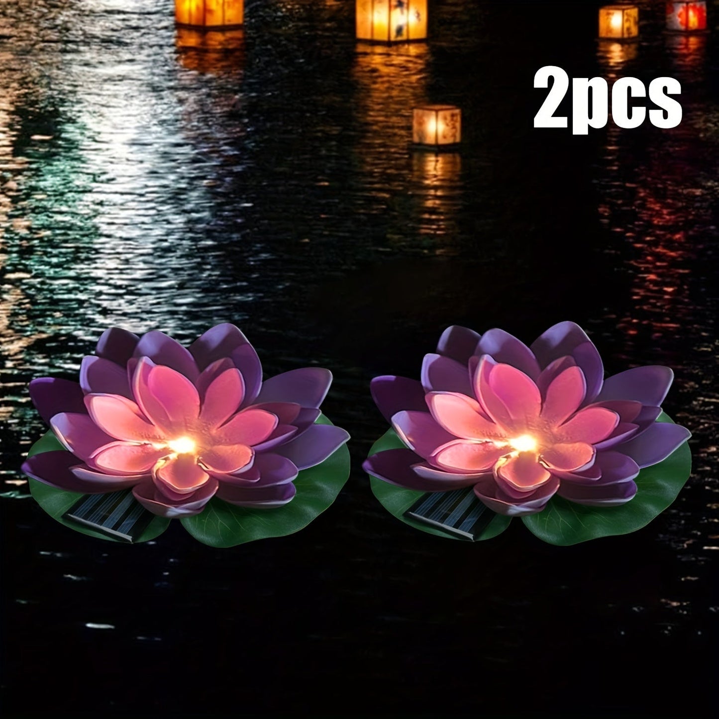 SolarLily – Lanternes solaires LED Lotus élégantes