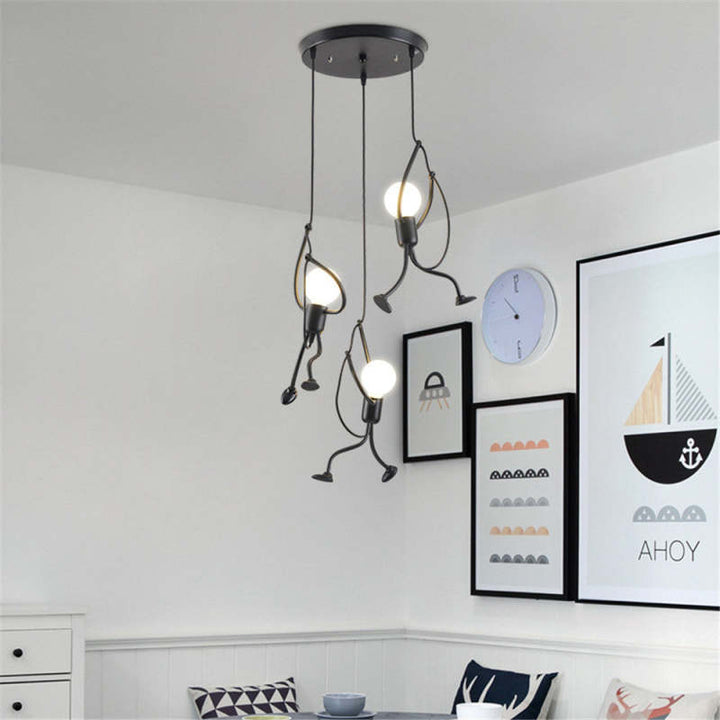 Applique murale Floroux – Design rétro en fer man
