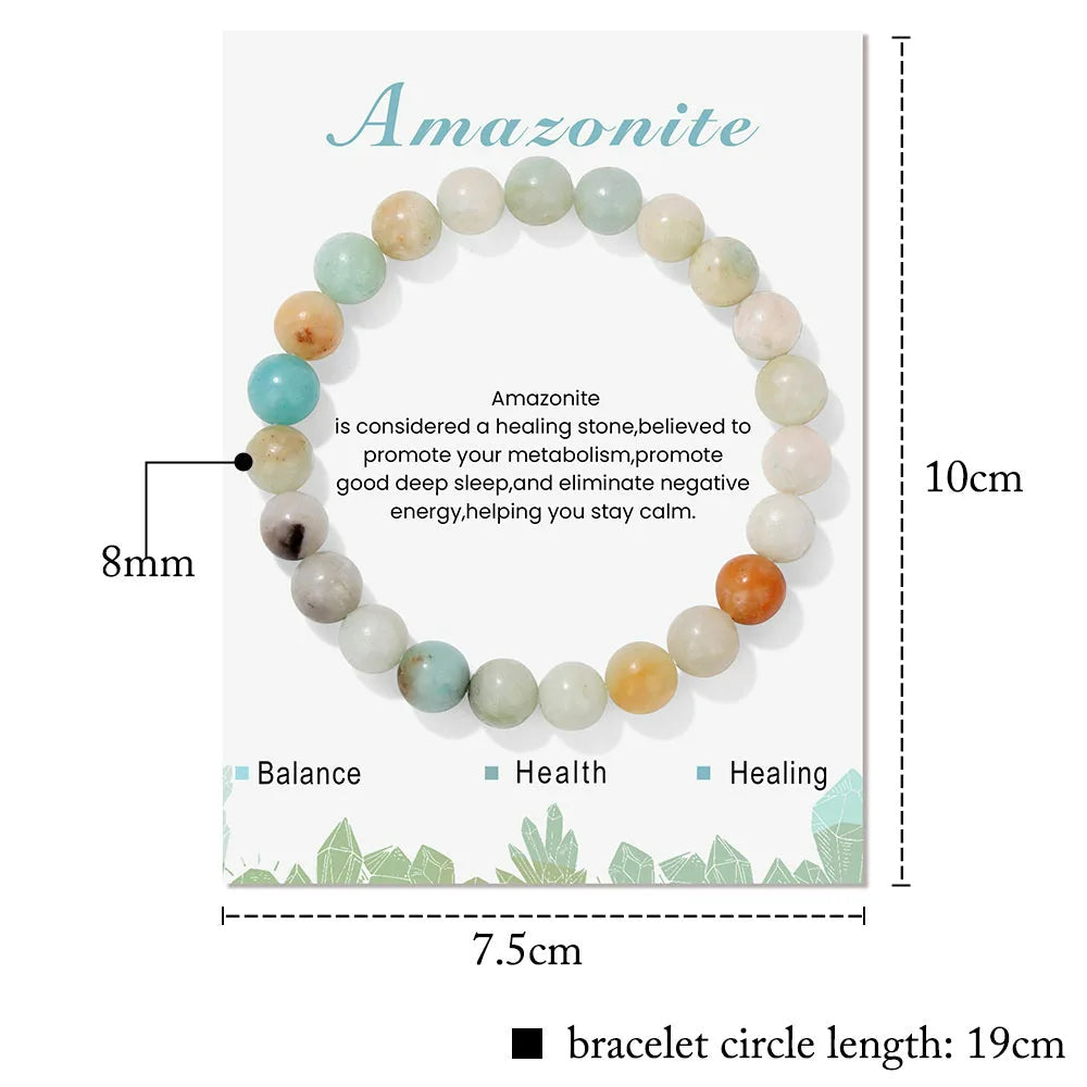 Aria : Bracelet en Cristaux Naturels pour Énergie de Guérison