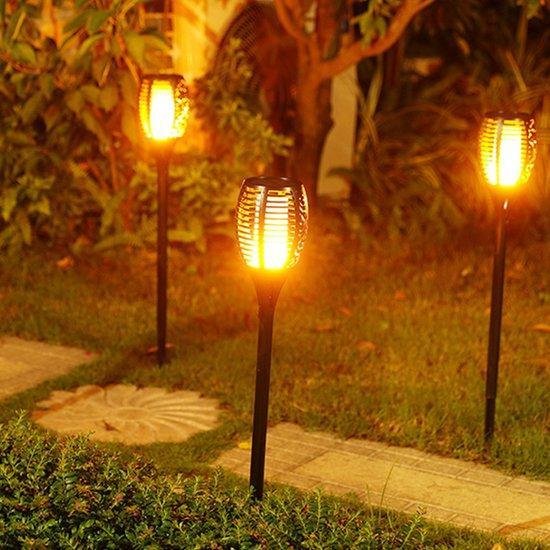 Torches solaires LED Deluxe 96 LED (4 pièces)