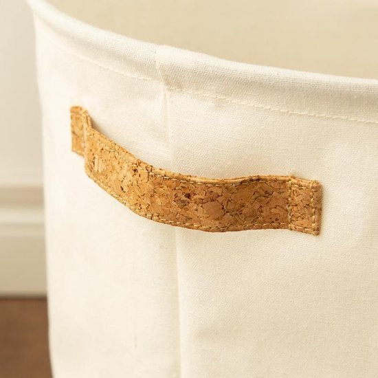 Panier à linge et jouets en coton-lin élégant – EcoNest