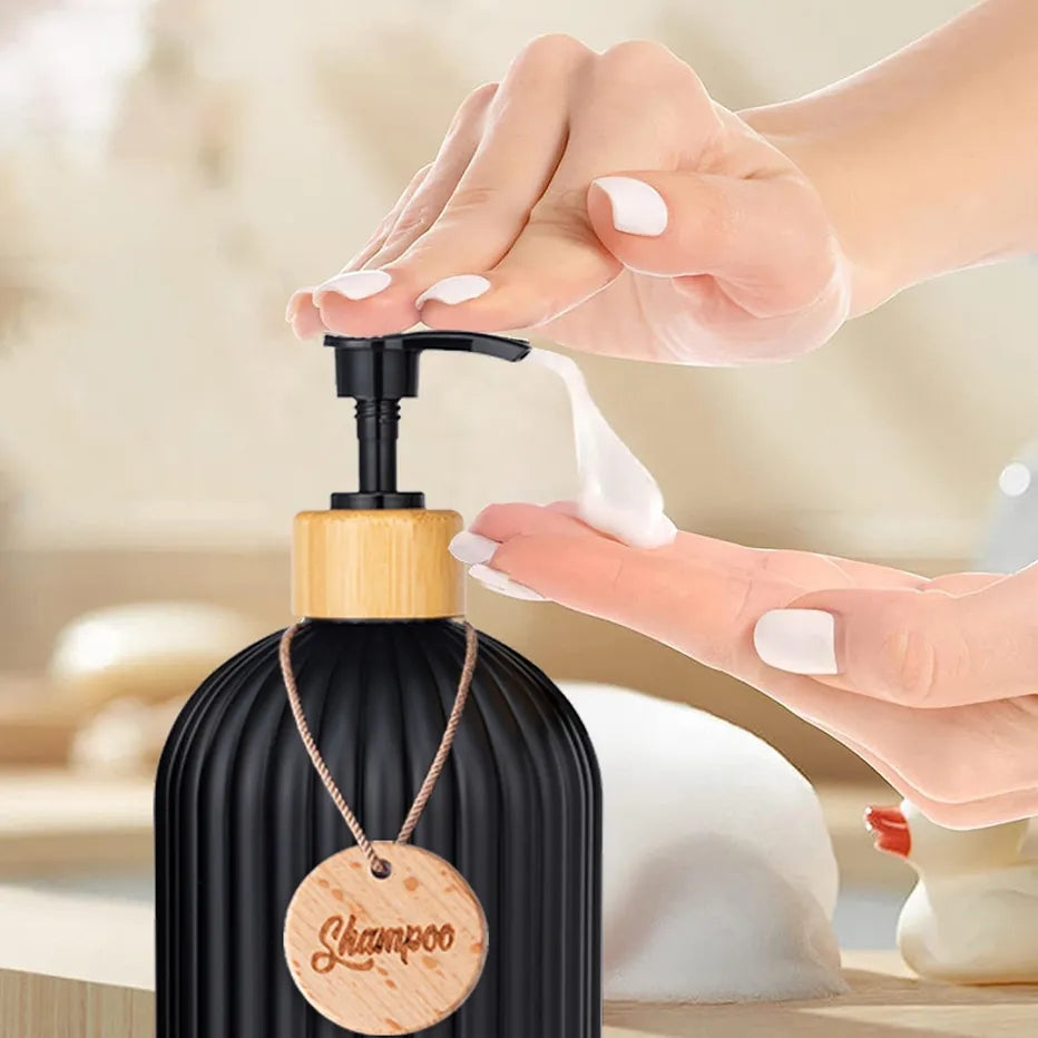 Bouteille de lotion en verre savon