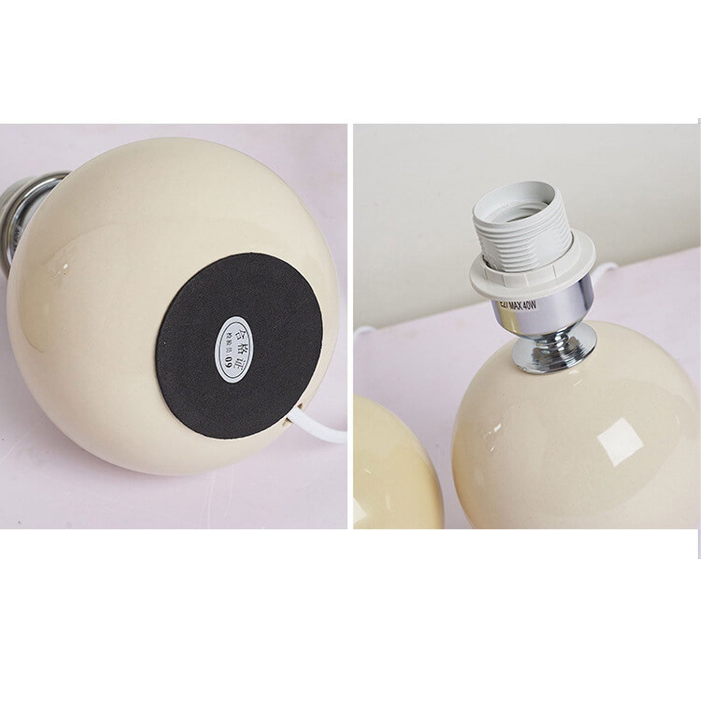 Floroux Pleated Design Table Lamp | Ceramic Base | Ambient Light | Minimalist Design | Interior Decorator
