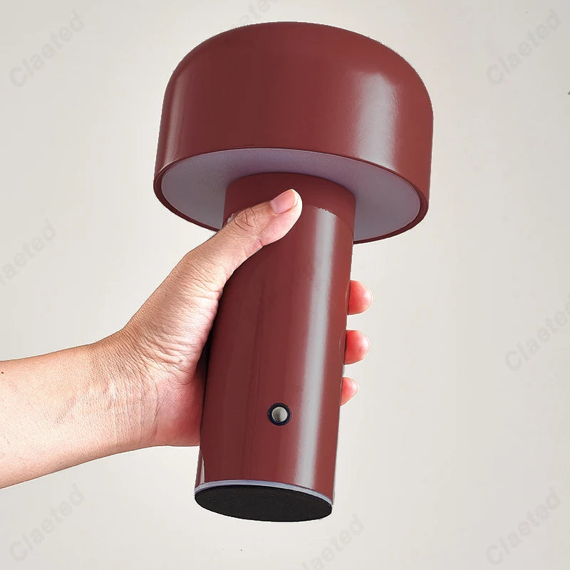 Lampe de table champignon designer italien - Lampe de nuit portable sans fil à toucher