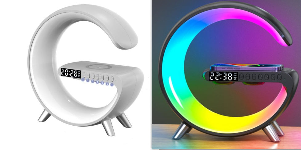Lumière Intelligente - Lampe LED, enceinte Bluetooth et chargeur sans fil
