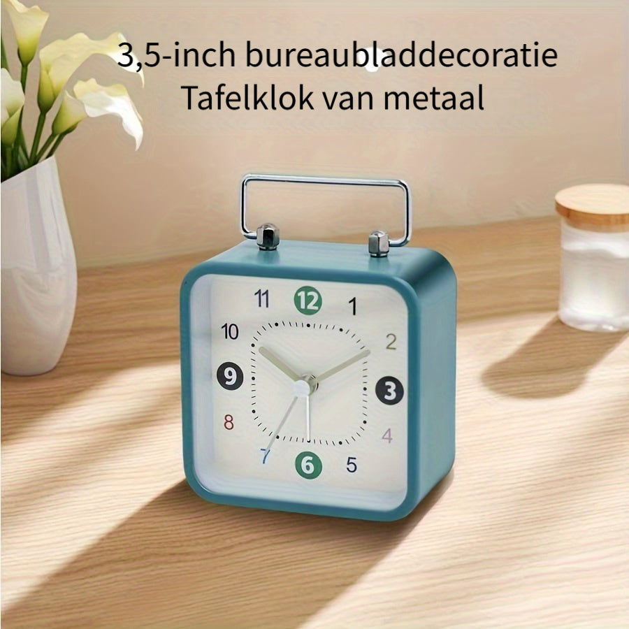 TimeCube Horloge - Horloge Carré Élégant avec Lumière de Nuit