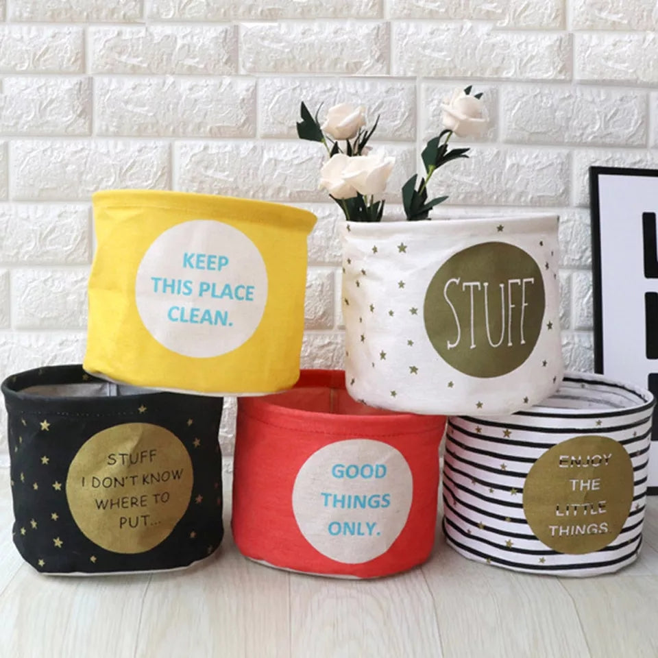 Panier de rangement rond