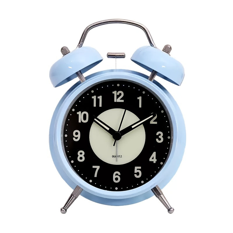 GlowClock – Réveil Métallique Éclairé Moderne Silencieux